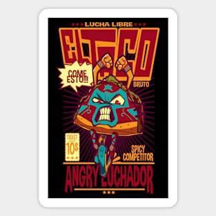 Angry Taco, EL TACO Angry Luchador Magnet